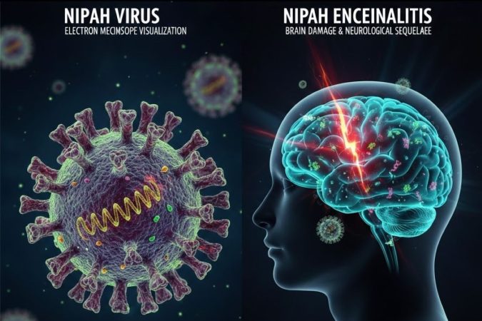 Nipah virus - brain damage